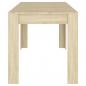 Preview: Esstisch Sonoma-Eiche 140x74,5x76 cm Holzwerkstoff