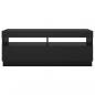 Preview: TV-Schrank mit LED-Leuchten Schwarz 100x35x40 cm