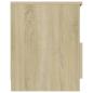 Preview: Nachttisch Sonoma-Eiche 40x40x50 cm Holzwerkstoff