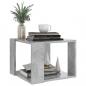 Preview: Couchtisch Betongrau 40x40x30 cm Holzwerkstoff