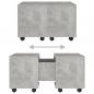 Preview: Couchtisch Betongrau 60x60x38 cm Holzwerkstoff