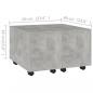 Preview: Couchtisch Betongrau 60x60x38 cm Holzwerkstoff