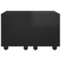 Preview: Couchtisch Hochglanz-Schwarz 60x60x38 cm Holzwerkstoff
