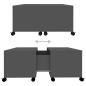 Preview: ARDEBO.de - Couchtisch Grau 75x75x38 cm Holzwerkstoff