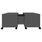 Preview: Couchtisch Grau 75x75x38 cm Holzwerkstoff