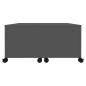 Preview: Couchtisch Grau 75x75x38 cm Holzwerkstoff