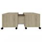 Preview: Couchtisch Sonoma-Eiche 75x75x38 cm Holzwerkstoff