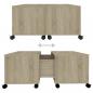 Preview: Couchtisch Sonoma-Eiche 75x75x38 cm Holzwerkstoff
