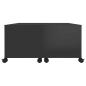 Preview: Couchtisch Hochglanz-Schwarz 75x75x38 cm Holzwerkstoff
