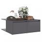 Preview: Couchtisch Hochglanz-Grau 80x80x31 cm Holzwerkstoff
