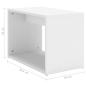 Preview: ARDEBO.de - 3-tlg. Satztisch-Set Weiß 60x60x38 cm Holzwerkstoff