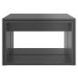 Preview: ARDEBO.de - 3-tlg. Satztisch-Set Hochglanz-Grau 60x60x38 cm