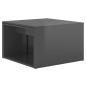 Preview: 3-tlg. Satztisch-Set Hochglanz-Grau 60x60x38 cm