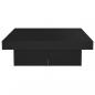 Preview: Couchtisch Schwarz 90x90x28 cm Holzwerkstoff