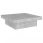 Preview: Couchtisch Betongrau 90x90x28 cm Holzwerkstoff
