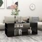 Preview: ARDEBO.de - Couchtisch Schwarz 100x50x40 cm Holzwerkstoff