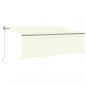 Preview: Markise Automatisch Einziehbar mit Volant 4,5x3 m Creme