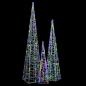 Preview: LED-Leuchtkegel-Set Acryl Deko Mehrfarbig 60/90/120cm