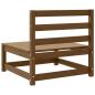 Preview: Garten-Mittelsofas 2 Stk. Honigbraun Massivholz Kiefer