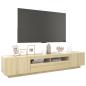 Preview: TV-Schrank mit LED-Leuchten Sonoma-Eiche 200x35x40 cm