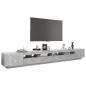 Preview: TV-Schrank mit LED-Leuchten Betongrau 300x35x40 cm