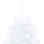 Preview: Künstlicher Halb-Weihnachtsbaum mit Ständer Weiß 150 cm PVC