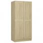 Preview: Kleiderschrank Sonoma-Eiche 82,5x51,5x180 cm Holzwerkstoff