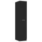 Preview: Apothekerschrank Schwarz 30x42,5x150 cm Holzwerkstoff