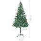Preview: Künstlicher Weihnachtsbaum mit Beleuchtung Kugeln Zapfen 180 cm