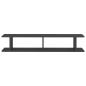 Preview: Wandregale 2 Stk. Grau 105x18x20 cm Holzwerkstoff