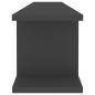 Preview: Wandregale 2 Stk. Grau 105x18x20 cm Holzwerkstoff