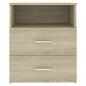 Preview: Nachttisch Sonoma-Eiche 50x32x60 cm