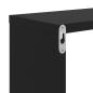 Preview: Wandregale 2 Stk. Schwarz 50x15x50 cm Holzwerkstoff