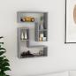 Preview: ARDEBO.de - Wandregale 2 Stk. Betongrau 50x15x50 cm Holzwerkstoff
