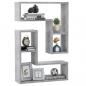 Preview: Wandregale 2 Stk. Betongrau 50x15x50 cm Holzwerkstoff