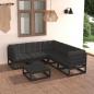 Preview: ARDEBO.de - 6-tlg. Garten-Lounge-Set mit Kissen Massivholz Kiefer