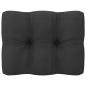 Preview: 10-tlg. Garten-Lounge-Set mit Kissen Schwarz Massivholz Kiefer