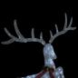 Preview: LED-Rentier Fliegend Weihnachtsdeko 120 LEDs Weiß Kaltweiß