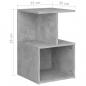Preview: Nachttisch Betongrau 35x35x55 cm Holzwerkstoff