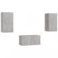 Preview: 3-tlg. TV-Schrank-Set Betongrau Holzwerkstoff