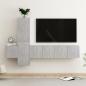 Preview: ARDEBO.de - 5-tlg. TV-Schrank-Set Betongrau Holzwerkstoff