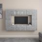 Preview: ARDEBO.de - 8-tlg. TV-Schrank-Set Betongrau Holzwerkstoff