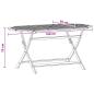 Preview: Klappbarer Gartentisch 160x85x75 cm Massivholz Eukalyptus