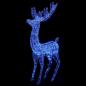 Preview: LED-Rentier XXL Acryl Weihnachtsdeko 250 LED 180 cm Blau