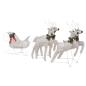Preview: LED-Rentier mit Schlitten Weihnachtsdeko 100 LEDs Outdoor Gold