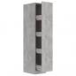 Preview: Apothekerschrank Betongrau 30x42,5x150 cm Holzwerkstoff