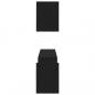 Preview: Wandregale 2 Stk. Schwarz 100x15x20 cm Holzwerkstoff