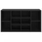 Preview: Schuhbank Schwarz 103x30x54,5 cm Holzwerkstoff