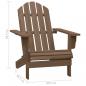 Preview: Adirondack-Gartenstuhl mit Tisch Massivholz Tanne Braun