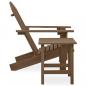 Preview: Adirondack-Gartenstuhl mit Tisch Massivholz Tanne Braun